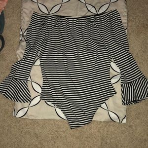 Off the shoulder body suit